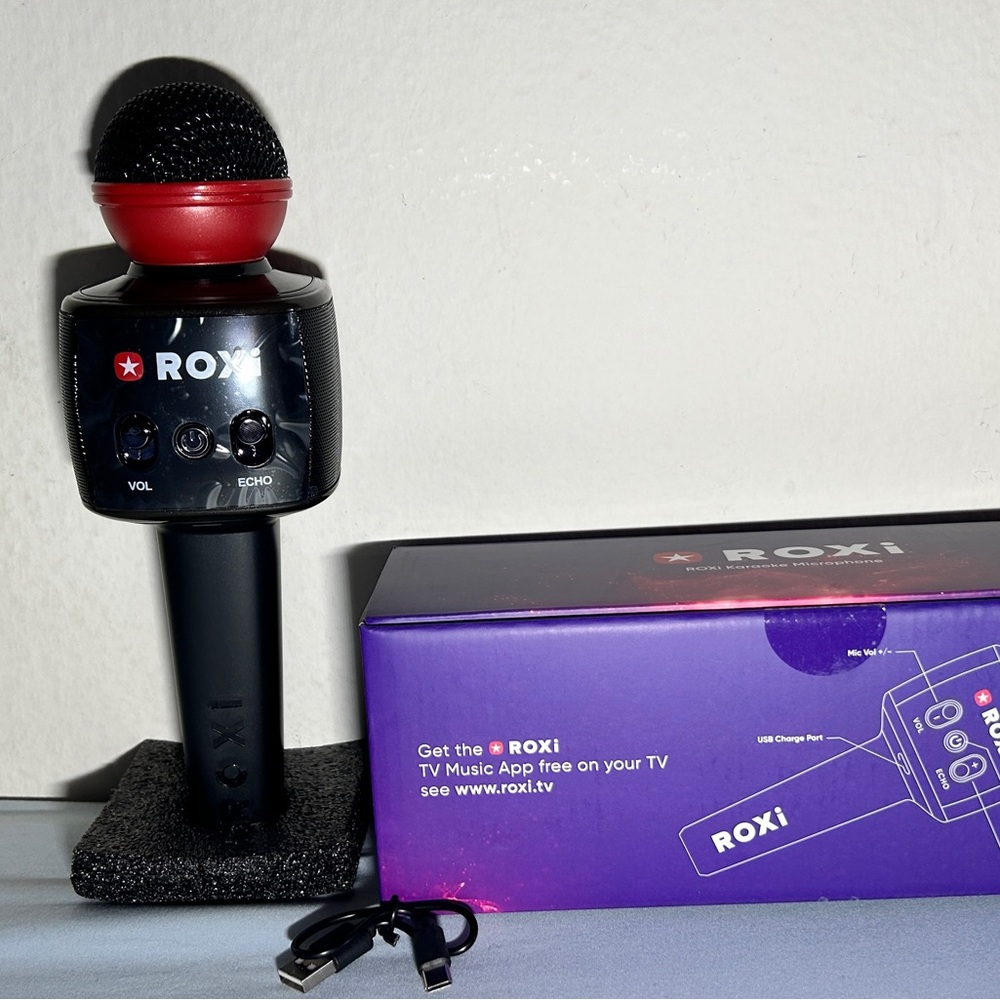 Black and Red Portable Speaker Microphone